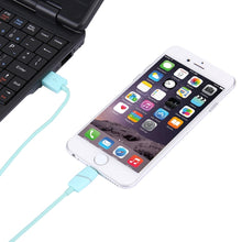 Load image into Gallery viewer, 1m Circular Bobbin Gift Box Style 8 Pin to USB Data Sync Cable with Indicator for iPhone, iPad