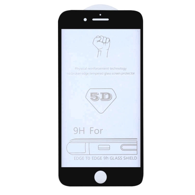 25 PCS 9H 5D Full Glue Full Screen Tempered Glass Film for iPhone 6 / 6s