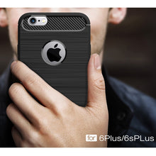 Load image into Gallery viewer, For iPhone 6 Plus &amp; 6s Plus Brushed Texture Fiber TPU Rugged Armor Protective Case