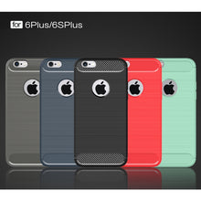 Load image into Gallery viewer, For iPhone 6 Plus &amp; 6s Plus Brushed Texture Fiber TPU Rugged Armor Protective Case