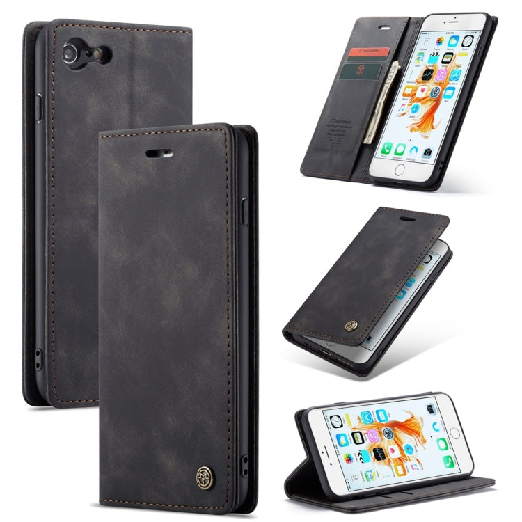 CaseMe-013 Multifunctional Retro Frosted Horizontal Flip Leather Case for iPhone 6 Plus / 6s Plus, with Card Slot & Holder & Wallet