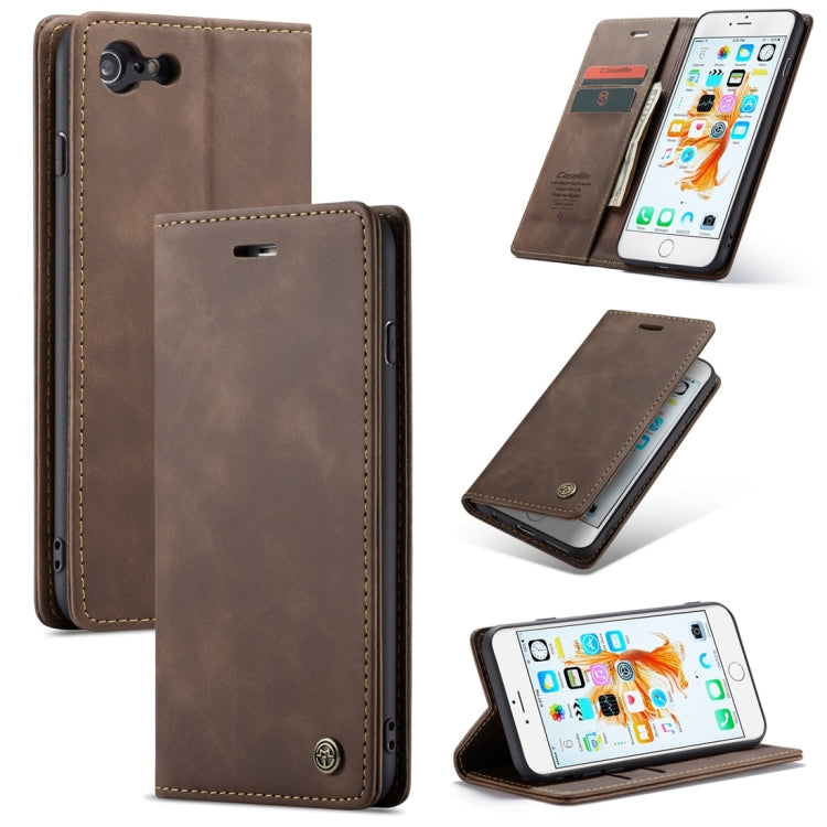 CaseMe-013 Multifunctional Retro Frosted Horizontal Flip Leather Case for iPhone 6 Plus / 6s Plus, with Card Slot & Holder & Wallet