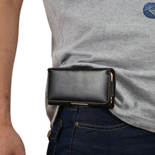 Load image into Gallery viewer, 5.7 inch Litchi Texture Vertical Flip Thwartwise Genuine Leather Case / Waist Bag with Rotatable Back Splint for iPhone 7 &amp; 6s Plus &amp; 6 Plus, Galaxy Note 8 &amp; Galaxy S6 Edge+ &amp; A9 &amp; A8, Huawei Mate 8 &amp; Mate7, etc