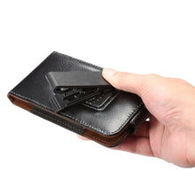 Load image into Gallery viewer, 5.7 inch Litchi Texture Vertical Flip Upright Genuine Leather Case / Waist Bag with Rotatable Back Splint for iPhone 7 &amp; 6s Plus &amp; 6 Plus, Galaxy Note 5 &amp; Note 4 &amp; S6 Edge+ &amp; A9 &amp; A8, etc