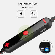 Load image into Gallery viewer, AWEI A960BL Wireless Sport Bluetooth Earphone with Wire Control, Support Handfree Call