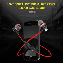 Load image into Gallery viewer, AWEI A980BL Wireless Sport Magnetic Bluetooth Earphone with Wire Control , Support Handfree Call