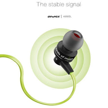 Load image into Gallery viewer, AWEI A990BL Wireless Sport Bluetooth Stereo Earphone with Wire Control + Mic, Support Handfree Call