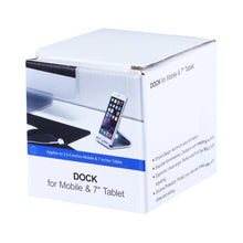 Load image into Gallery viewer, Exquisite Aluminium Alloy Desktop Holder Stand DOCK Cradle For iPhone, Galaxy, Huawei, Xiaomi, LG, HTC and 7 inch Tablet