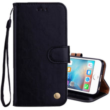 Load image into Gallery viewer, For iPhone 6 Plus &amp; 6s Plus Business Style Oil Wax Texture Horizontal Flip Leather Case with Holder &amp; Card Slots &amp; Wallet