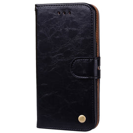 For iPhone 6 Plus & 6s Plus Business Style Oil Wax Texture Horizontal Flip Leather Case with Holder & Card Slots & Wallet