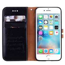Load image into Gallery viewer, For iPhone 6 Plus &amp; 6s Plus Business Style Oil Wax Texture Horizontal Flip Leather Case with Holder &amp; Card Slots &amp; Wallet