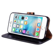 Load image into Gallery viewer, For iPhone 6 Plus &amp; 6s Plus Business Style Oil Wax Texture Horizontal Flip Leather Case with Holder &amp; Card Slots &amp; Wallet