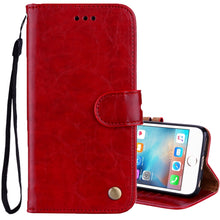 Load image into Gallery viewer, For iPhone 6 Plus &amp; 6s Plus Business Style Oil Wax Texture Horizontal Flip Leather Case with Holder &amp; Card Slots &amp; Wallet