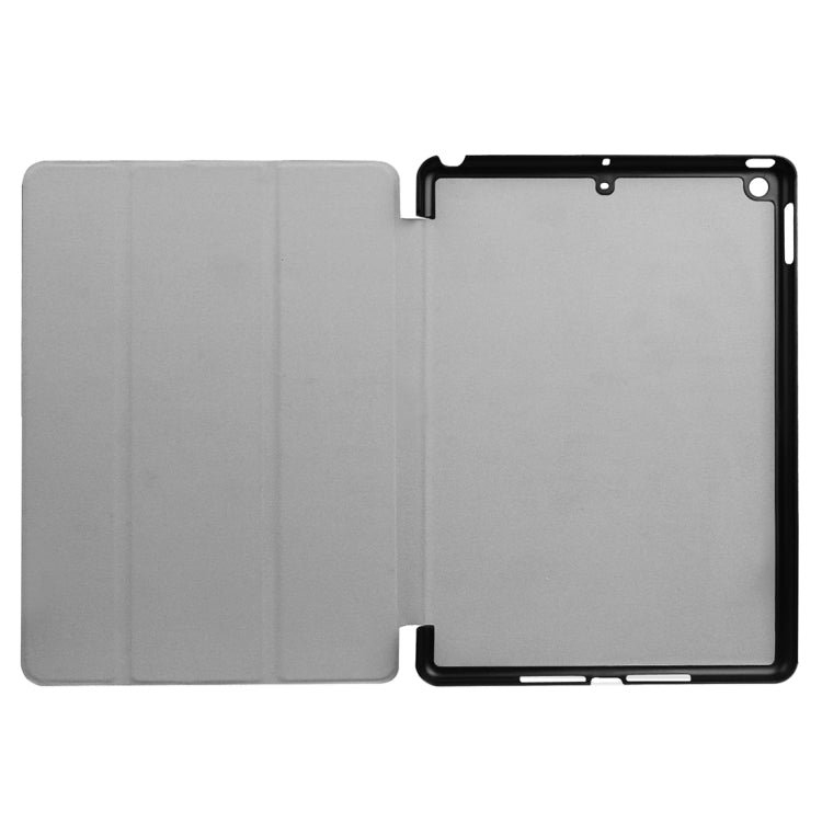 For iPad 9.7 (2018) & iPad 9.7 (2017) Custer Texture Horizontal Flip Leather Case with Three-folding Holder & Sleep / Wake-up Function