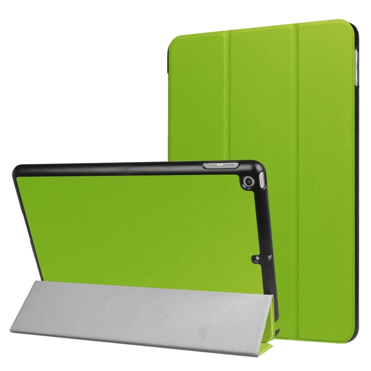 For iPad 9.7 (2018) & iPad 9.7 (2017) Custer Texture Horizontal Flip Leather Case with Three-folding Holder & Sleep / Wake-up Function