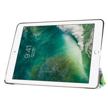 Load image into Gallery viewer, For iPad 9.7 (2018) &amp; iPad 9.7 (2017) Cross Texture Painting  Pattern Horizontal Flip Leather Case with Three-folding Holder