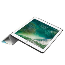 Load image into Gallery viewer, For iPad 9.7 (2018) &amp; iPad 9.7 (2017) Cross Texture Painting  Pattern Horizontal Flip Leather Case with Three-folding Holder