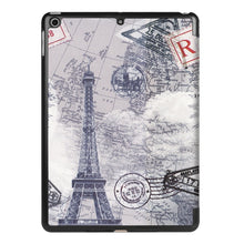 Load image into Gallery viewer, For iPad 9.7 (2018) &amp; iPad 9.7 (2017) Cross Texture Painting  Pattern Horizontal Flip Leather Case with Three-folding Holder, IP7D1011A, IP7D1011B, IP7D1011C, IP7D1011D, IP7D1011E, IP7D1011F, IP7D1011G, IP7D1011H, IP7D1011J, IP7D1011K