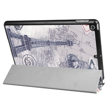 Load image into Gallery viewer, For iPad 9.7 (2018) &amp; iPad 9.7 (2017) Cross Texture Painting  Pattern Horizontal Flip Leather Case with Three-folding Holder, IP7D1011A, IP7D1011B, IP7D1011C, IP7D1011D, IP7D1011E, IP7D1011F, IP7D1011G, IP7D1011H, IP7D1011J, IP7D1011K