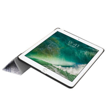 Load image into Gallery viewer, For iPad 9.7 (2018) &amp; iPad 9.7 (2017) Cross Texture Painting  Pattern Horizontal Flip Leather Case with Three-folding Holder, IP7D1011A, IP7D1011B, IP7D1011C, IP7D1011D, IP7D1011E, IP7D1011F, IP7D1011G, IP7D1011H, IP7D1011J, IP7D1011K