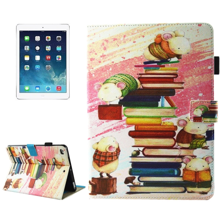 For iPad 9.7 (2018) & iPad 9.7 inch 2017 / iPad Air / iPad Air 2 Universal TIME TO PARTY Words Pattern Horizontal Flip Leather Protective Case with Holder & Card Slots
