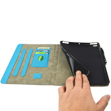 Load image into Gallery viewer, For iPad 9.7 (2018) &amp; iPad 9.7 inch 2017 / iPad Air / iPad Air 2 Universal TIME TO PARTY Words Pattern Horizontal Flip Leather Protective Case with Holder &amp; Card Slots, For iPad 9.7 inch 2017 / iPad Air / iPad Air 2