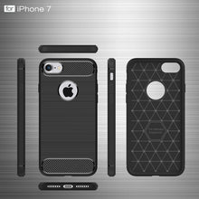 Load image into Gallery viewer, For  iPhone 8 &amp; 7  Brushed Texture Fiber TPU Rugged Armor Protective Case, For iPhone 8 &amp; 7
