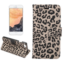 Load image into Gallery viewer, For  iPhone 8 &amp; 7  Leopard Pattern Horizontal Flip Leather Case with Holder &amp; Card Slots &amp; Wallet
