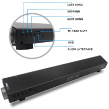 Load image into Gallery viewer, Soundbar LP-08 (CE0150) USB MP3 Player 2.1CH Bluetooth Wireless Sound Bar Speaker