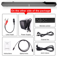 Load image into Gallery viewer, Soundbar LP-09 (CE0148) Home Theater Bluetooth Wireless Sound Bar Speaker with Remote Control