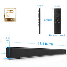 Load image into Gallery viewer, Soundbar LP-09 (CE0148) Home Theater Bluetooth Wireless Sound Bar Speaker with Remote Control