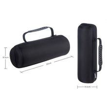 Load image into Gallery viewer, 2 in 1 Hard PU Carry Zipper Storage Box Bag + Soft Silicone Cover for JBL Charge 3 Bluetooth Speaker with Shoulder Strap