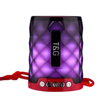 Load image into Gallery viewer, T&amp;G TG155 Bluetooth 4.2 Mini Portable Wireless Bluetooth Speaker with Colorful Lights