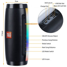 Load image into Gallery viewer, T&amp;G TG157 Bluetooth 4.2 Mini Portable Wireless Bluetooth Speaker with Melody Colorful Lights