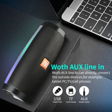Load image into Gallery viewer, T&amp;G TG157 Bluetooth 4.2 Mini Portable Wireless Bluetooth Speaker with Melody Colorful Lights