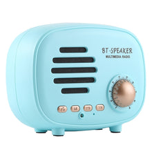 Load image into Gallery viewer, Q108 Retro Mini Wireless Bluetooth Speaker, Support Hands-free / TF Card / U disk / FM