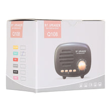Load image into Gallery viewer, Q108 Retro Mini Wireless Bluetooth Speaker, Support Hands-free / TF Card / U disk / FM