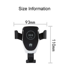 Load image into Gallery viewer, C6 Gravity Induction Car Qi Wireless Charger Fast Charging Air Vent Phone Holder