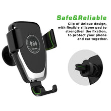 Load image into Gallery viewer, C6 Gravity Induction Car Qi Wireless Charger Fast Charging Air Vent Phone Holder