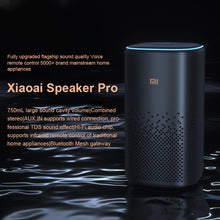Load image into Gallery viewer, Xiaomi Xiaoai Speaker Pro with 750mL Large Sound Cavity Volume / AUX IN Wired Connection / Combo Stereo / Professional DTS Audio / Hi-Fi Audio chip / Infrared Remote Control Traditional Home Appliances / Bluetooth Mesh Gateway