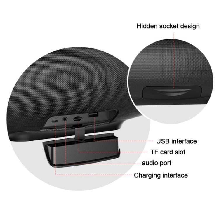ZEALOT S27 Multifunctional Bass Wireless Bluetooth Speaker, Built-in Microphone, Support Bluetooth Call & AUX & TF Card & 1x93mm + 2x66mm Speakers