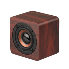 Load image into Gallery viewer, Q1 Wooden Mini Portable Mega Bass Wireless Bluetooth Speaker
