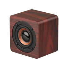 Load image into Gallery viewer, Q1 Wooden Mini Portable Mega Bass Wireless Bluetooth Speaker