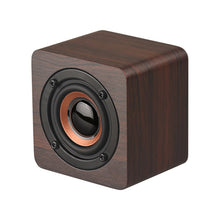 Load image into Gallery viewer, Q1 Wooden Mini Portable Mega Bass Wireless Bluetooth Speaker