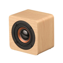 Load image into Gallery viewer, Q1 Wooden Mini Portable Mega Bass Wireless Bluetooth Speaker