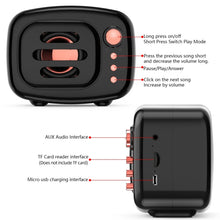 Load image into Gallery viewer, B11 Bluetooth 5.0 Retro Style Wireless Bluetooth Speaker, Supports Hands-free Calling &amp; 32GB TF Card &amp; 3.5mm Audio Jack