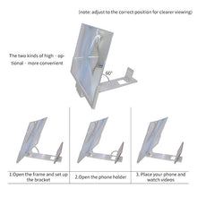 Load image into Gallery viewer, F3 14 inch Radiation Protection Universal Mobile Phone Screen Amplifier 3D HD Video Amplifier with Stand