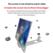 Load image into Gallery viewer, F3 14 inch Radiation Protection Universal Mobile Phone Screen Amplifier 3D HD Video Amplifier with Stand