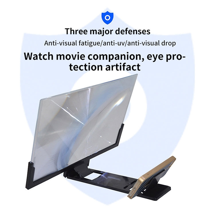 F3 14 inch Radiation Protection Universal Mobile Phone Screen Amplifier 3D HD Video Amplifier with Stand