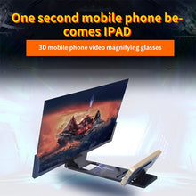Load image into Gallery viewer, F3 14 inch Radiation Protection Universal Mobile Phone Screen Amplifier 3D HD Video Amplifier with Stand
